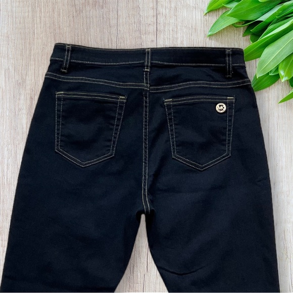 Michael Kors Izzy Skinny Dark Wash Stretch Jeans - Picture 6 of 13